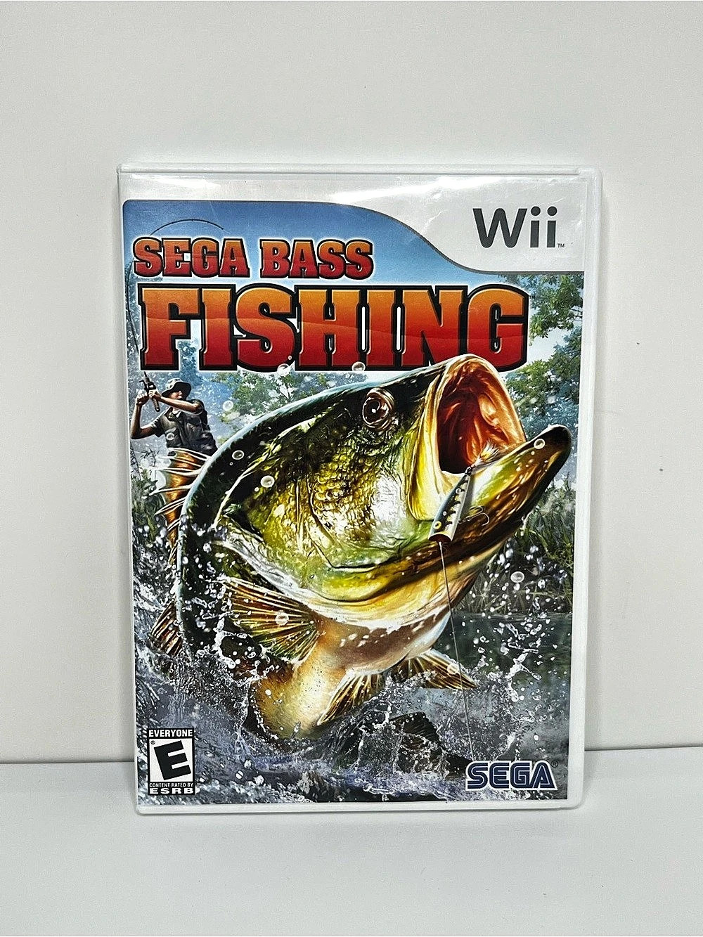 SEGA Bass Fishing Nintendo Wii Game Complete CIB Fishing Simulator